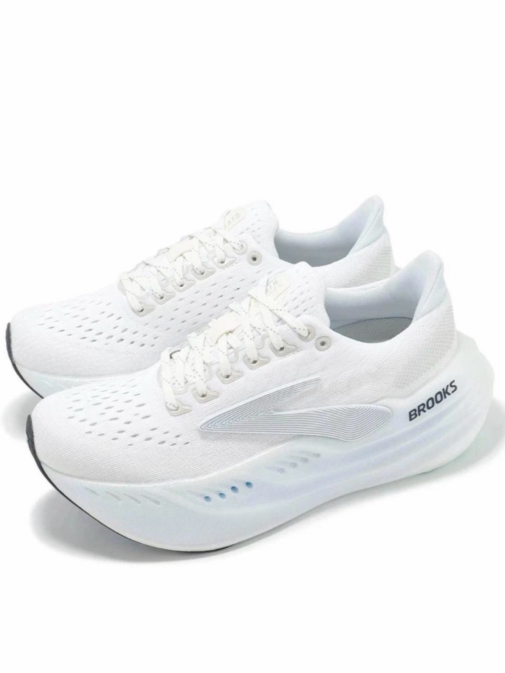 Brooks Glycerin Max Women's White and Blue Running Shoes
